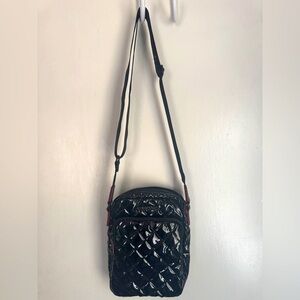 MZ Wallace Metro Crossbody Black Patent